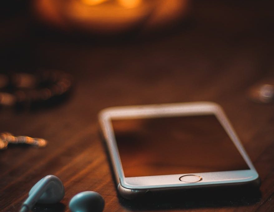 iphone on table